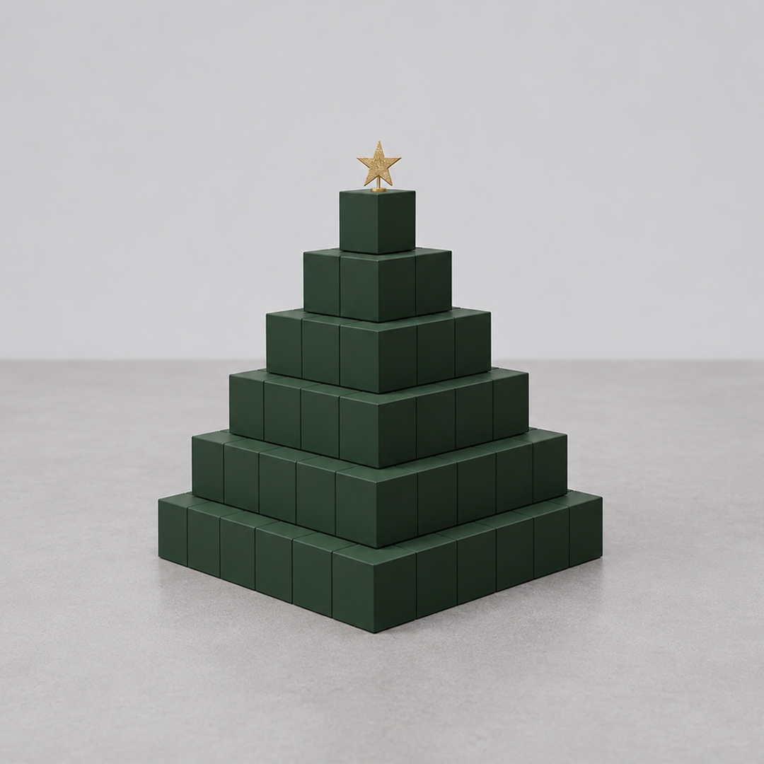 Festive Special 01-26-04, Christmas Green, view 1 — Brience-designed festive event object for Christmas decorations and New Year’s celebrations
