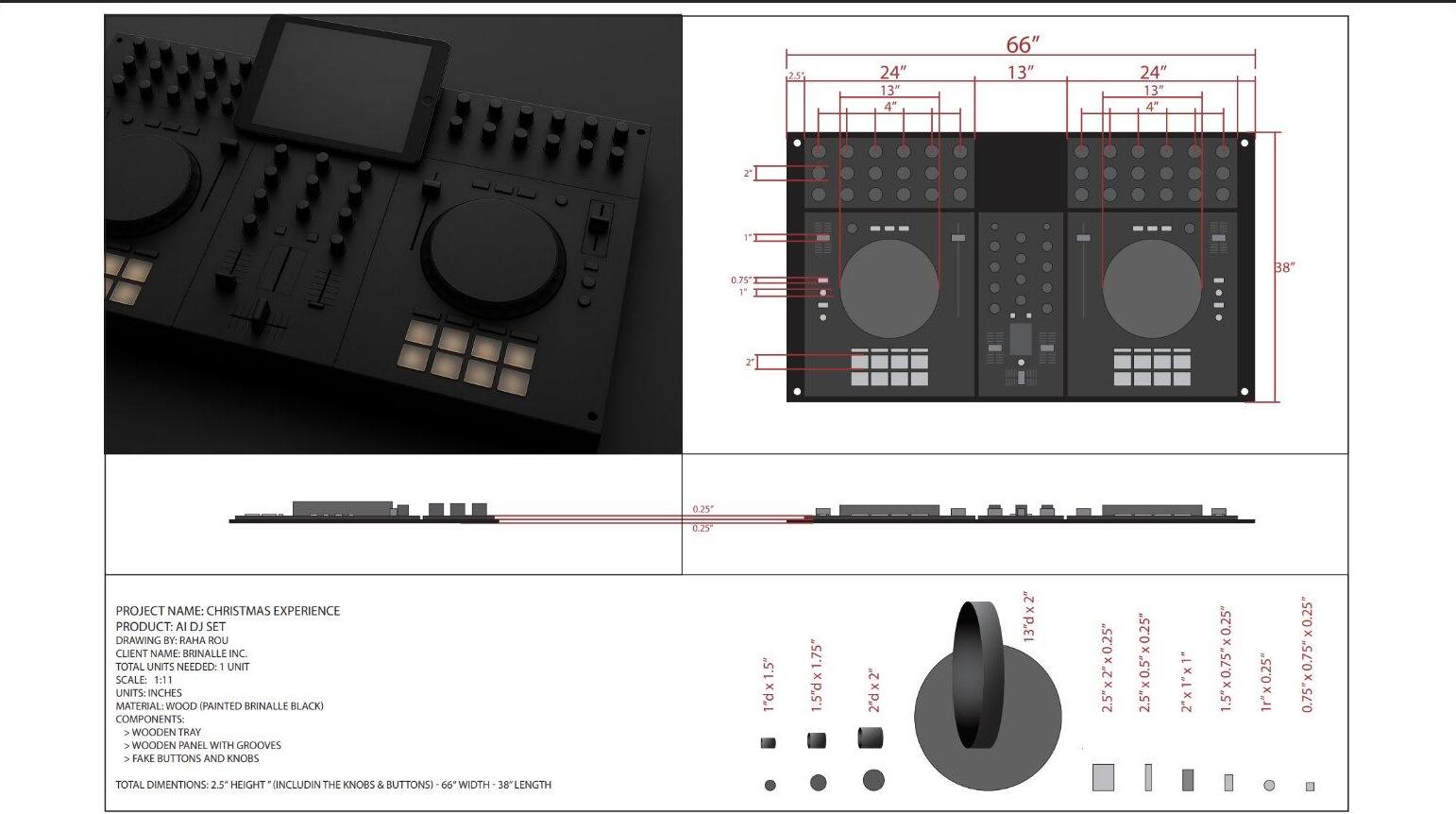 Detailed fabrication drawings: component breakdown, dimensions, and assembly specifications.